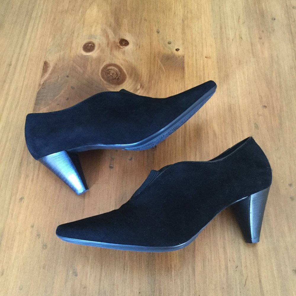Aquatalia Black Suede High-Cut Sh-booties